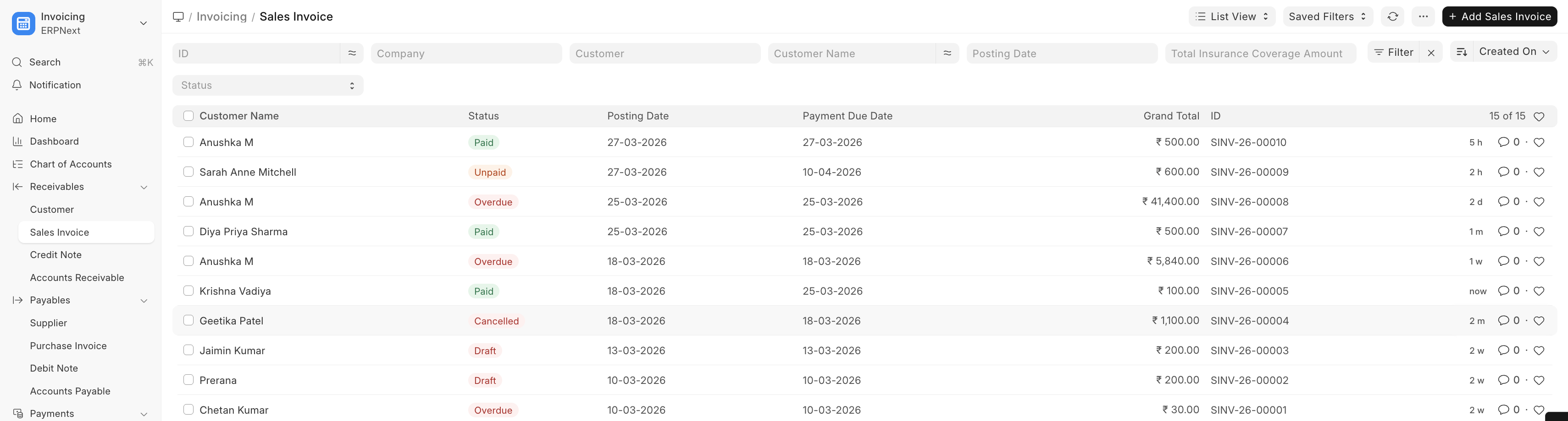 Invoice Workflow