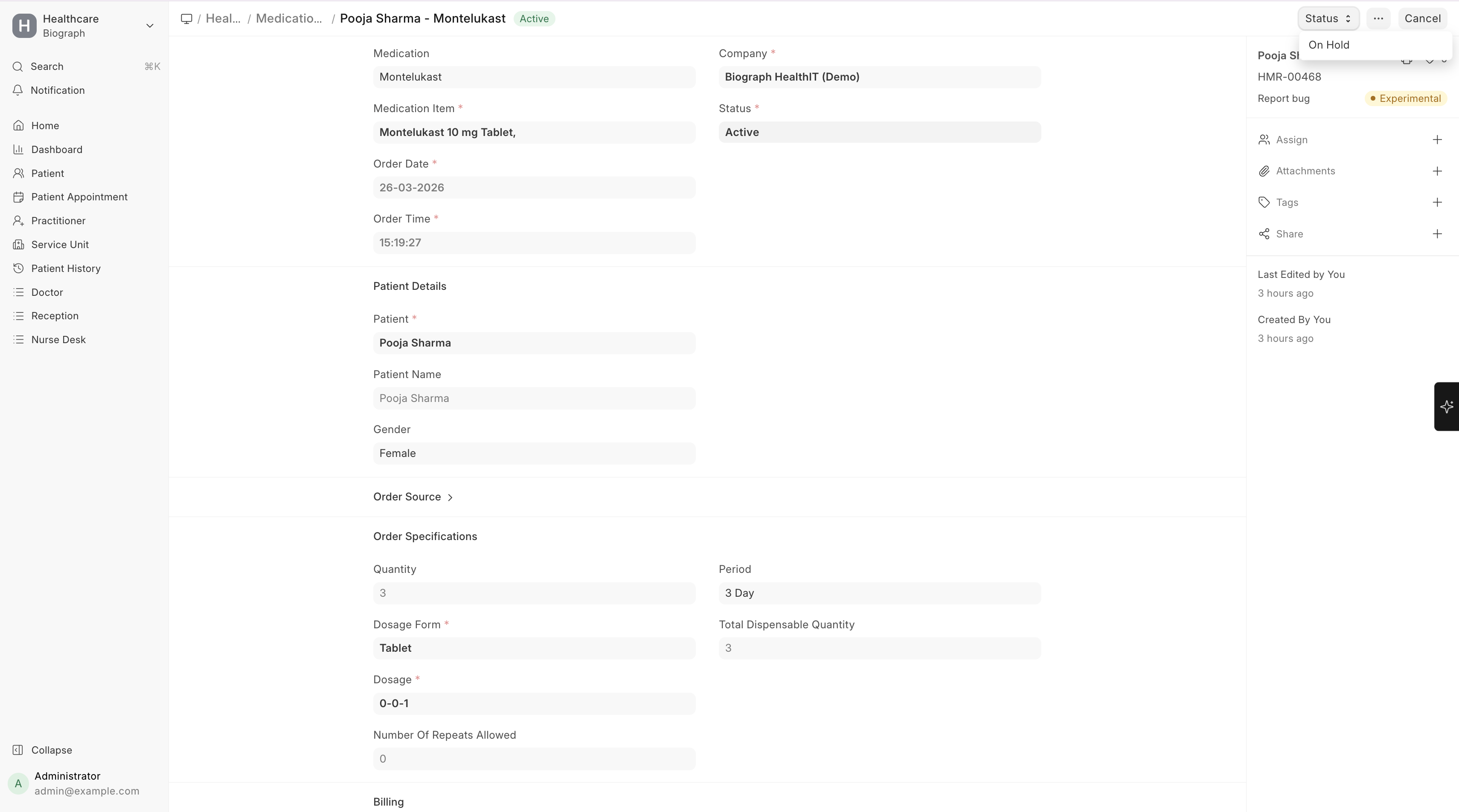 Medication Request